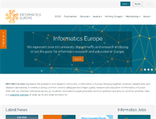 Tablet Screenshot of informatics-europe.org